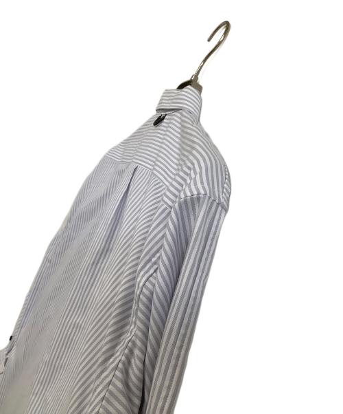 DAIWA（ダイワ）DAIWA (ダイワ) 長袖シャツ　TECH BUTTON DOWN SHIRT L/S STRIPE　ストライプ グレー×ホワイト サイズ:Mの古着・服飾アイテム