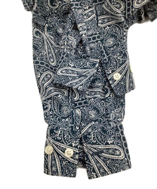 DAIWA（ダイワ）DAIWA (ダイワ) 長袖シャツ　TECH BUTTON DOWN L/S SHIRT　総柄 ブルー×ベージュ サイズ:Mの古着・服飾アイテム