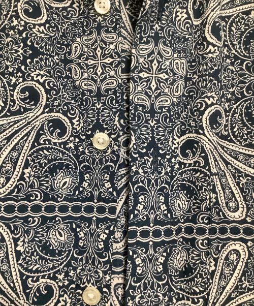 DAIWA（ダイワ）DAIWA (ダイワ) 長袖シャツ　TECH BUTTON DOWN L/S SHIRT　総柄 ブルー×ベージュ サイズ:Mの古着・服飾アイテム