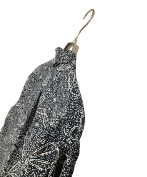 DAIWA（ダイワ）DAIWA (ダイワ) 長袖シャツ　TECH BUTTON DOWN L/S SHIRT　総柄 ブルー×ベージュ サイズ:Mの古着・服飾アイテム