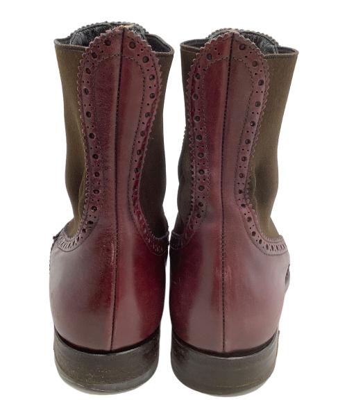 DOLCE & GABBANA（ドルチェ＆ガッバーナ）DOLCE & GABBANA (ドルチェ＆ガッバーナ) サイドゴアブーツ ワインレッド サイズ:5の古着・服飾アイテム