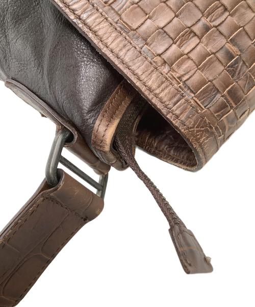 FALORNI（ファロルニ）FALORNI (ファロルニ) ショルダーバッグ ブラウンの古着・服飾アイテム