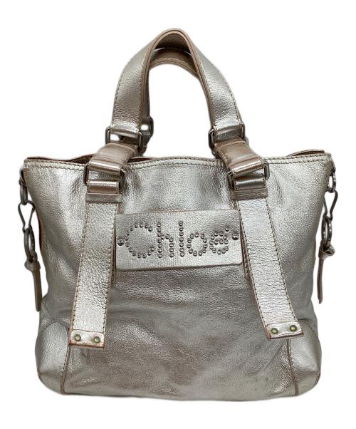 Chloe（クロエ）Chloe (クロエ) トートバッグ シルバーの古着・服飾アイテム