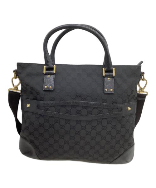 GUCCI（グッチ）GUCCI (グッチ) 2WAYバッグ ブラックの古着・服飾アイテム