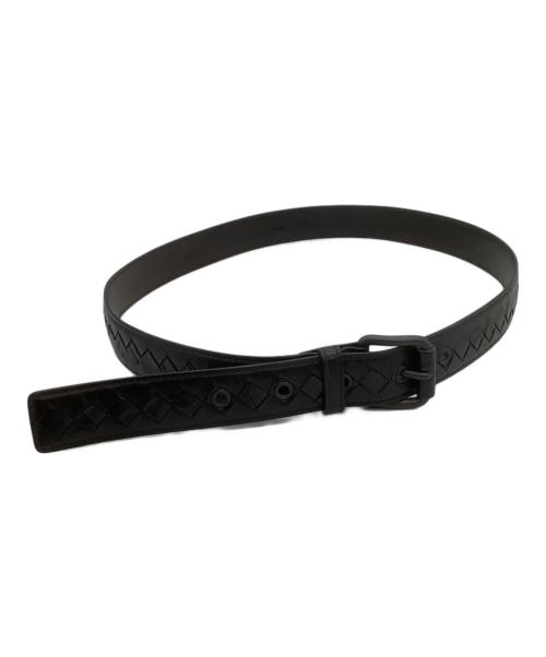 BOTTEGA VENETA（ボッテガベネタ）BOTTEGA VENETA (ボッテガベネタ) レザーベルト ブラックの古着・服飾アイテム