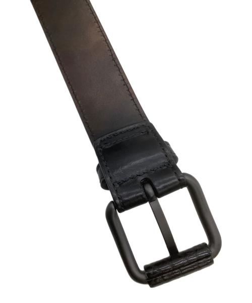 BOTTEGA VENETA（ボッテガベネタ）BOTTEGA VENETA (ボッテガベネタ) レザーベルト ブラックの古着・服飾アイテム