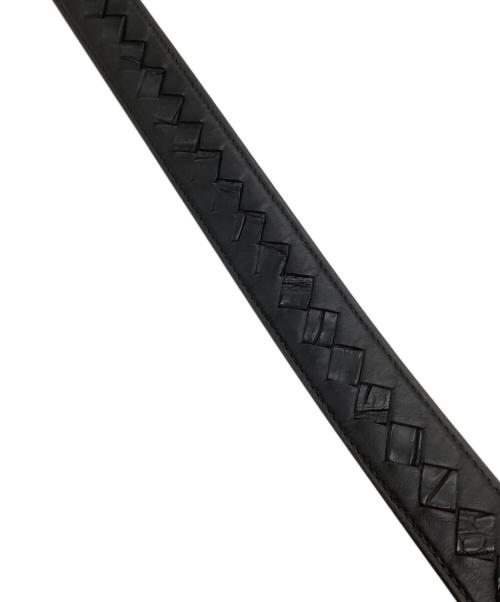 BOTTEGA VENETA（ボッテガベネタ）BOTTEGA VENETA (ボッテガベネタ) レザーベルト ブラックの古着・服飾アイテム