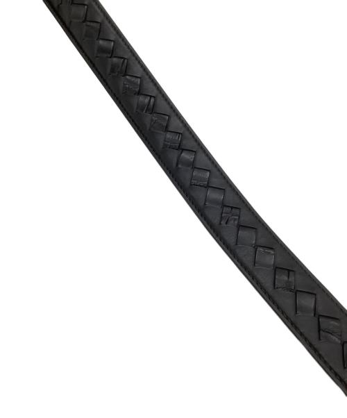 BOTTEGA VENETA（ボッテガベネタ）BOTTEGA VENETA (ボッテガベネタ) レザーベルト ブラックの古着・服飾アイテム