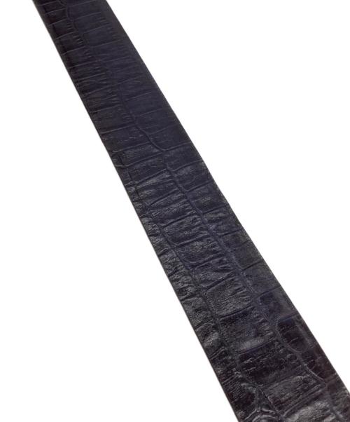 ETRO（エトロ）ETRO (エトロ) レザーベルト クロコ レッド×ブルーの古着・服飾アイテム