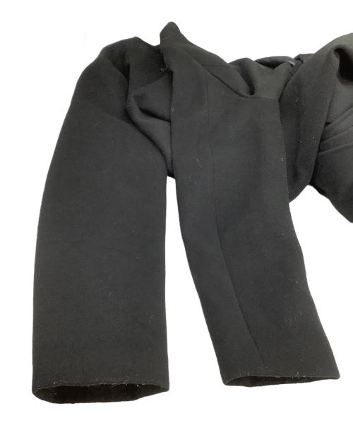 eimy istoire（エイミーイストワール）eimy istoire (エイミーイストワール) ケープコート　	レザースイッチケープセットコート ブラック サイズ:Mの古着・服飾アイテム