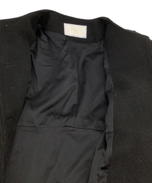 eimy istoire（エイミーイストワール）eimy istoire (エイミーイストワール) ケープコート　	レザースイッチケープセットコート ブラック サイズ:Mの古着・服飾アイテム