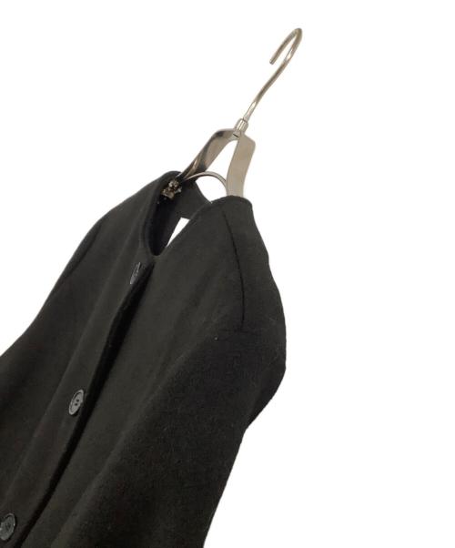 eimy istoire（エイミーイストワール）eimy istoire (エイミーイストワール) ケープコート　	レザースイッチケープセットコート ブラック サイズ:Mの古着・服飾アイテム