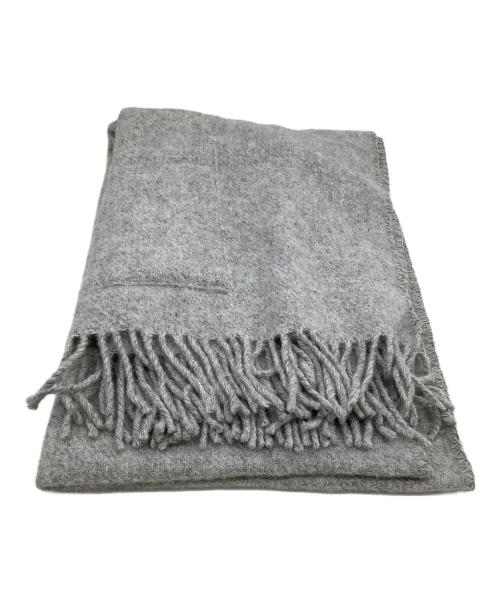 KLIPPAN（クリッパン）KLIPPAN (クリッパン) マフラー eco wool ポケット付 グレーの古着・服飾アイテム