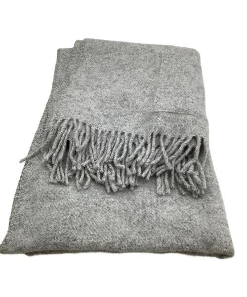 KLIPPAN（クリッパン）KLIPPAN (クリッパン) マフラー eco wool ポケット付 グレーの古着・服飾アイテム