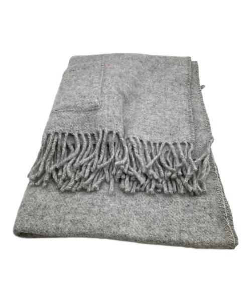 KLIPPAN（クリッパン）KLIPPAN (クリッパン) マフラー eco wool ポケット付 グレーの古着・服飾アイテム