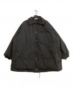 CALUXキャラクス）の古着「ダウンジャケット　	PUFFER COACH JACKET」｜ブラック