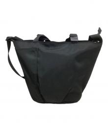 ear PAPILLONNER（イアパピヨネ）の古着「2WAYバッグ　アジャスタートートバッグSサイズ」｜ブラック×ホワイト