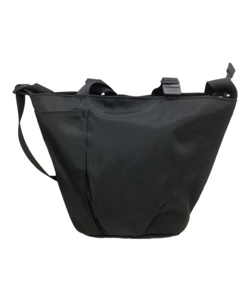 ear PAPILLONNER（イアパピヨネ）ear PAPILLONNER (イアパピヨネ) 2WAYバッグ　アジャスタートートバッグSサイズ ブラック×ホワイトの古着・服飾アイテム