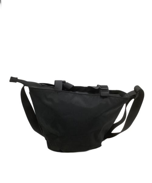 ear PAPILLONNER（イアパピヨネ）ear PAPILLONNER (イアパピヨネ) 2WAYバッグ　アジャスタートートバッグSサイズ ブラック×ホワイトの古着・服飾アイテム