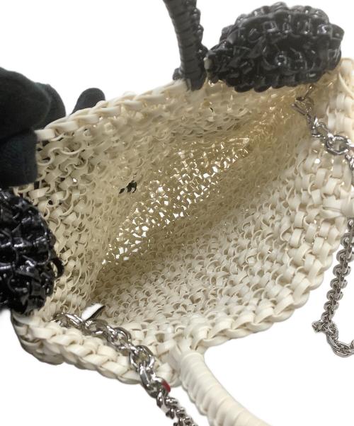 ANTEPRIMA（アンテプリマ）ANTEPRIMA (アンテプリマ) チェーンショルダーバッグ　アニマーレ パンダ/スクエア スモール ホワイト×ブラックの古着・服飾アイテム