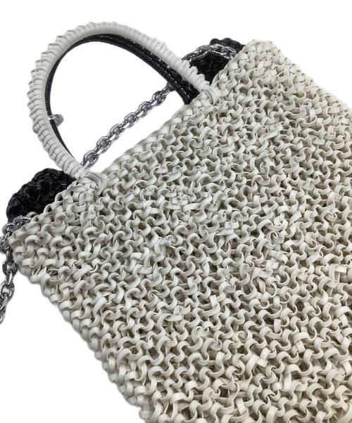 ANTEPRIMA（アンテプリマ）ANTEPRIMA (アンテプリマ) チェーンショルダーバッグ　アニマーレ パンダ/スクエア スモール ホワイト×ブラックの古着・服飾アイテム