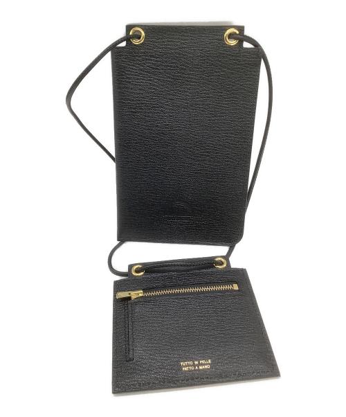 LARCO（-）LARCO (-) スマホショルダーバッグ ブラックの古着・服飾アイテム