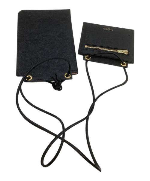 LARCO（-）LARCO (-) スマホショルダーバッグ ブラックの古着・服飾アイテム