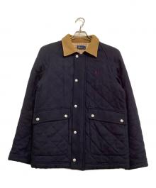 FRED PERRY（フレッドペリー）の古着「キルティングジャケット」｜ネイビー×ベージュ