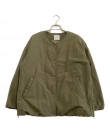 kurashi&trips publishing（クラシアンドトリップス パブリッシング）の古着「裏フリースノーカラージャケット」｜オリーブ