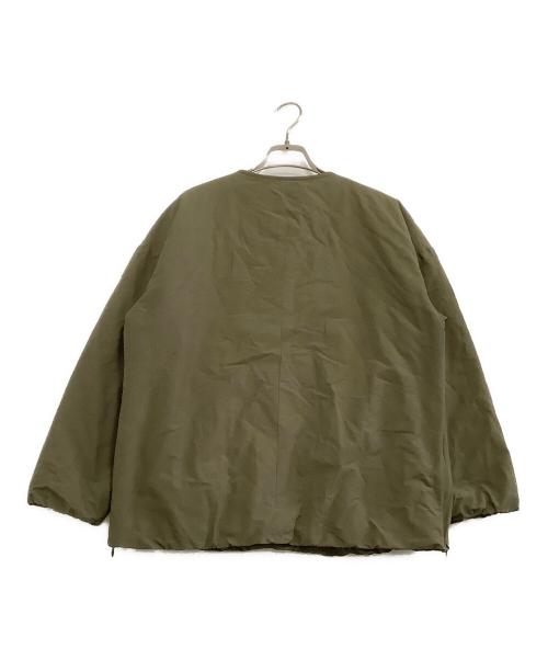 kurashi&trips publishing（クラシアンドトリップス パブリッシング）kurashi&trips publishing (クラシアンドトリップス パブリッシング) 裏フリースノーカラージャケット オリーブ サイズ:表記なしの古着・服飾アイテム