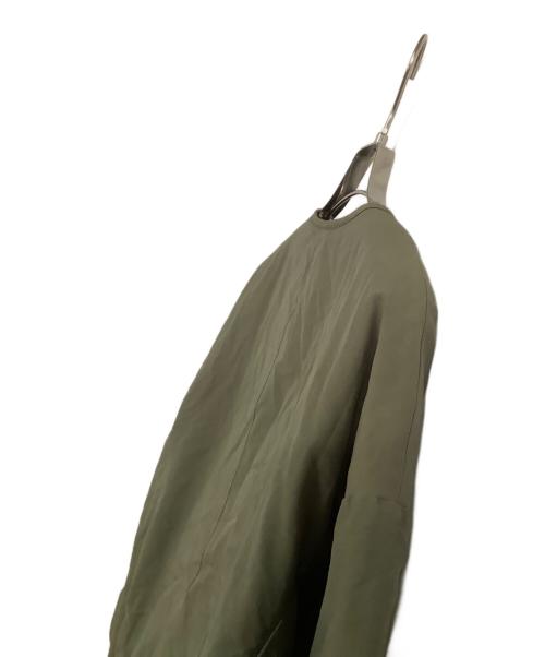 kurashi&trips publishing（クラシアンドトリップス パブリッシング）kurashi&trips publishing (クラシアンドトリップス パブリッシング) 裏フリースノーカラージャケット オリーブ サイズ:表記なしの古着・服飾アイテム