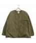 kurashi&trips publishing（クラシアンドトリップス パブリッシング）の古着「裏フリースノーカラージャケット」｜オリーブ