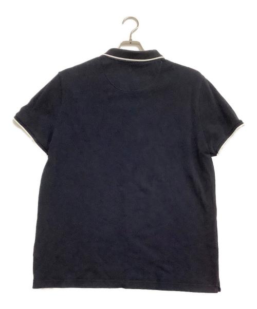 MONCLER（モンクレール）MONCLER (モンクレール) 半袖ポロシャツ ネイビー サイズ:XLの古着・服飾アイテム