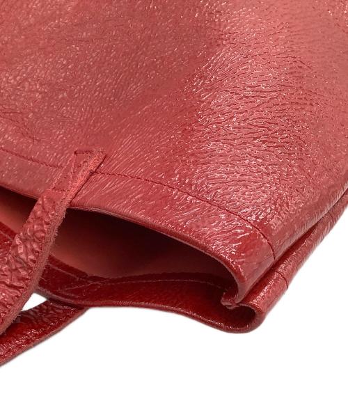 HENDER SCHEME（エンダースキーマ）HENDER SCHEME (エンダースキーマ) トートバッグ パテントホースバッグ レッドの古着・服飾アイテム