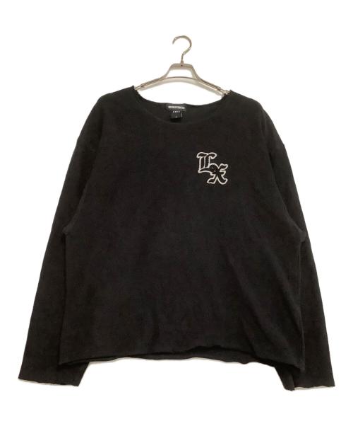 Lyft（リフト）Lyft (リフト) 長袖Tシャツ　	XXX LIMITED CUT-OFF LONG ブラック サイズ:Mの古着・服飾アイテム