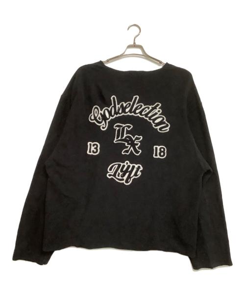 Lyft（リフト）Lyft (リフト) 長袖Tシャツ　	XXX LIMITED CUT-OFF LONG ブラック サイズ:Mの古着・服飾アイテム