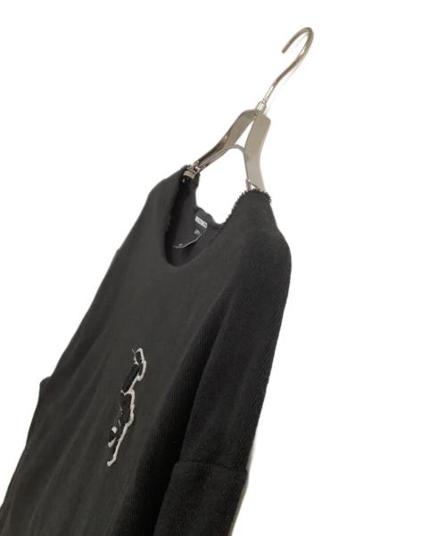 Lyft（リフト）Lyft (リフト) 長袖Tシャツ　	XXX LIMITED CUT-OFF LONG ブラック サイズ:Mの古着・服飾アイテム