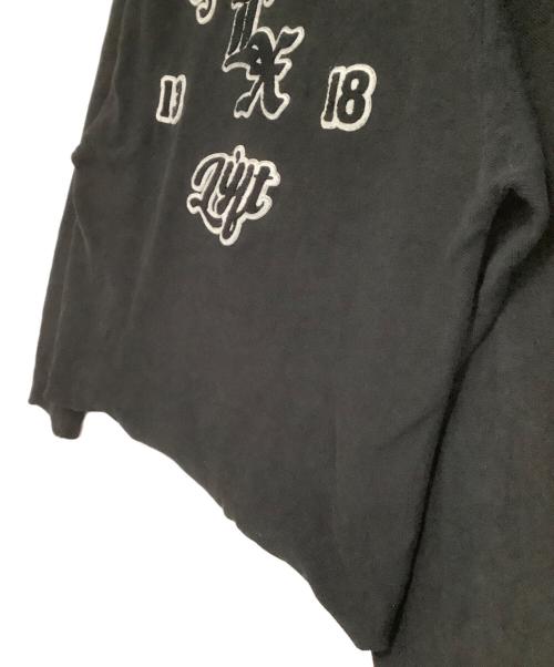 Lyft（リフト）Lyft (リフト) 長袖Tシャツ　	XXX LIMITED CUT-OFF LONG ブラック サイズ:Mの古着・服飾アイテム