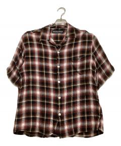 中古・古着通販】Kinema (キネマ) オンブレチェックオープンカラー