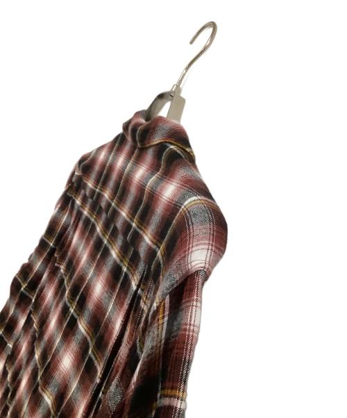 WACKO MARIA（ワコマリア）WACKO MARIA (ワコマリア) 半袖シャツ　オンブレチェック レッド×ブラック サイズ:Mの古着・服飾アイテム