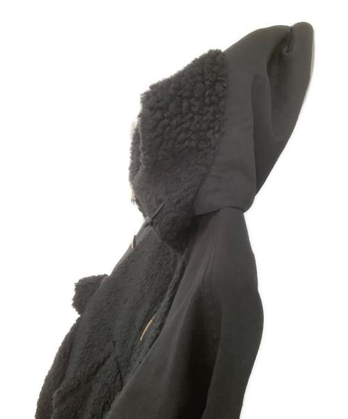 TOGA VIRILIS（トーガ ビリリース）TOGA VIRILIS (トーガ ビリリース) FAKE BOA HOODIE BLOUSON ブラック サイズ:46の古着・服飾アイテム