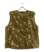 STONE ISLANDストーンアイランド）の古着「メタルボタンベスト　カモフラージュ　シャドウ」｜カーキ