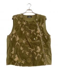 STONE ISLAND（ストーンアイランド）の古着「メタルボタンベスト　カモフラージュ　シャドウ」｜カーキ
