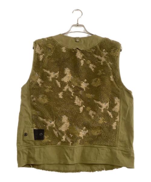 STONE ISLAND（ストーンアイランド）STONE ISLAND (ストーンアイランド) メタルボタンベスト　カモフラージュ　シャドウ カーキ サイズ:Lの古着・服飾アイテム