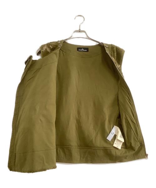 STONE ISLAND（ストーンアイランド）STONE ISLAND (ストーンアイランド) メタルボタンベスト　カモフラージュ　シャドウ カーキ サイズ:Lの古着・服飾アイテム