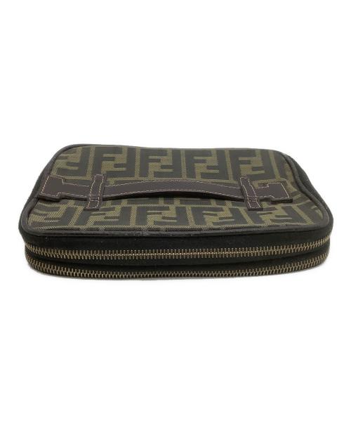 FENDI（フェンディ）FENDI (フェンディ) コスメポーチ 	ズッカ ブラウンの古着・服飾アイテム