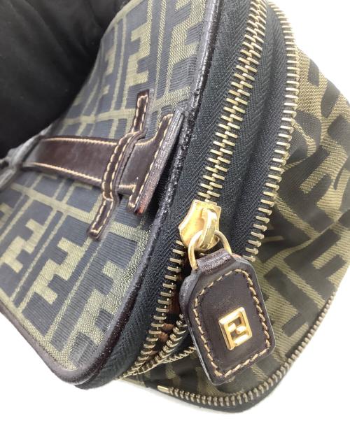 FENDI（フェンディ）FENDI (フェンディ) コスメポーチ 	ズッカ ブラウンの古着・服飾アイテム