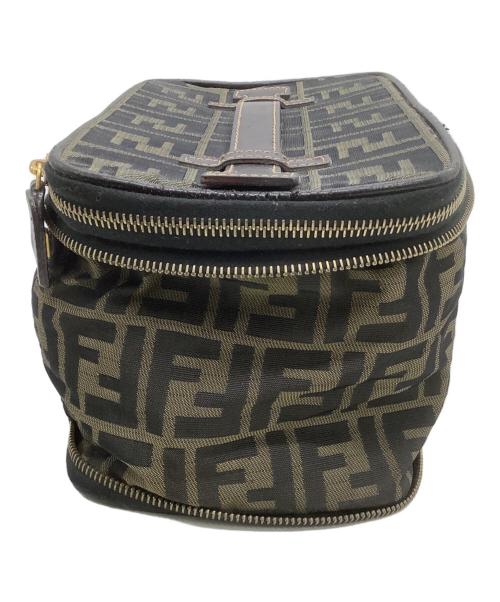 FENDI（フェンディ）FENDI (フェンディ) コスメポーチ 	ズッカ ブラウンの古着・服飾アイテム