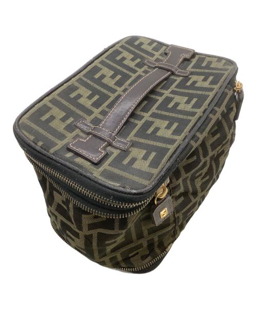 FENDI（フェンディ）FENDI (フェンディ) コスメポーチ 	ズッカ ブラウンの古着・服飾アイテム