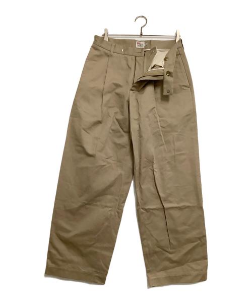Traditional Weatherwear（トラディショナルウェザーウェア）Traditional Weatherwear (トラディショナルウェザーウェア) スラックス UNIONSLACKS 102L CHINO ベージュ サイズ:Mの古着・服飾アイテム